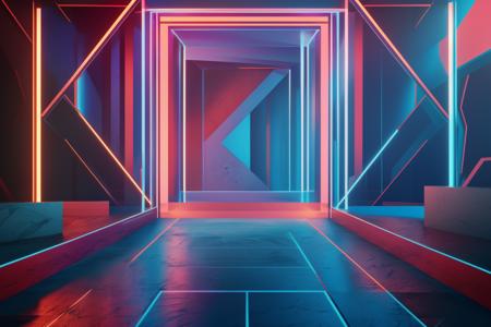 A sci-fi e-commerce stage background - tangbohu 68
