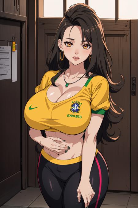 Brazil National Football Team Attire + Juliet glasses - Meme