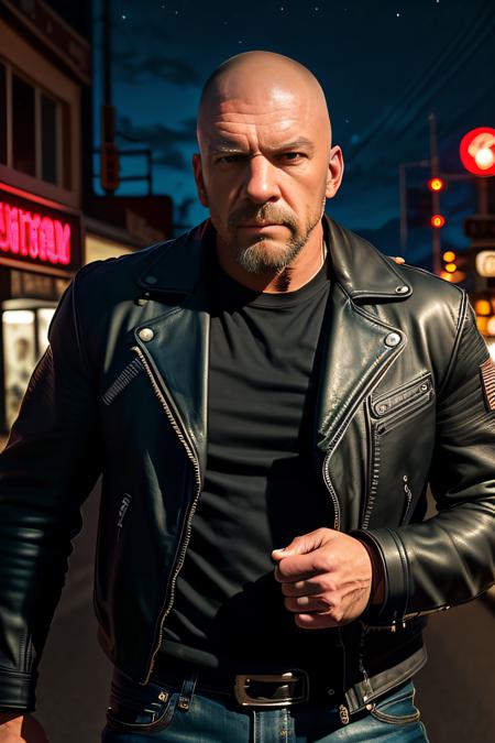 Triple H (shaved head) - Textual Inversion