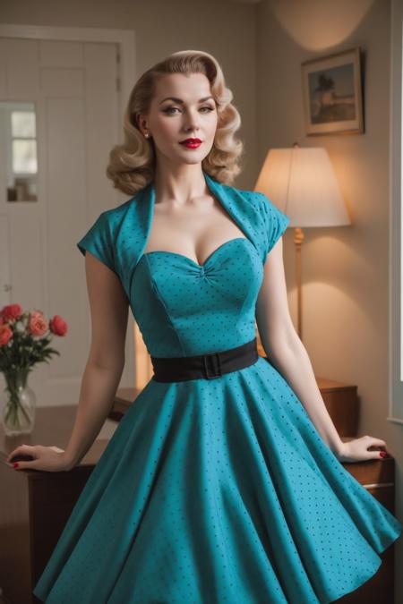 1950s circle dress