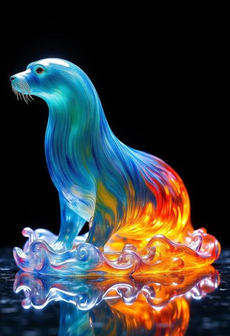 Colorful Glass Statues FLUX @Ethanar版本V2 (ID: 878815)