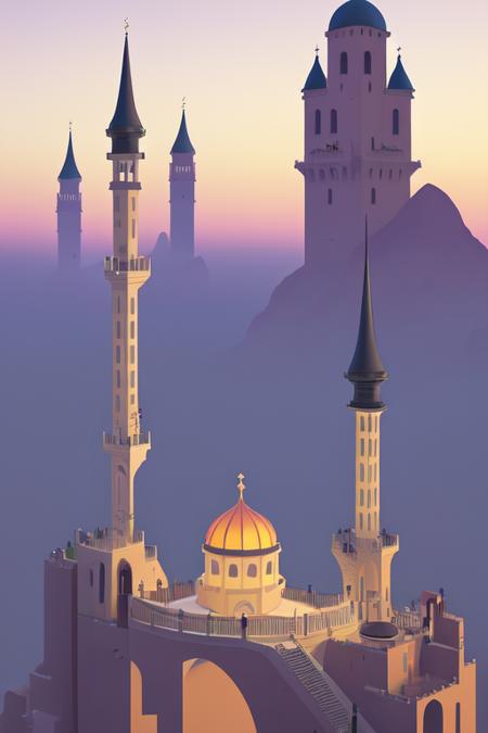 Monument Valley-ArtStyle LoRA