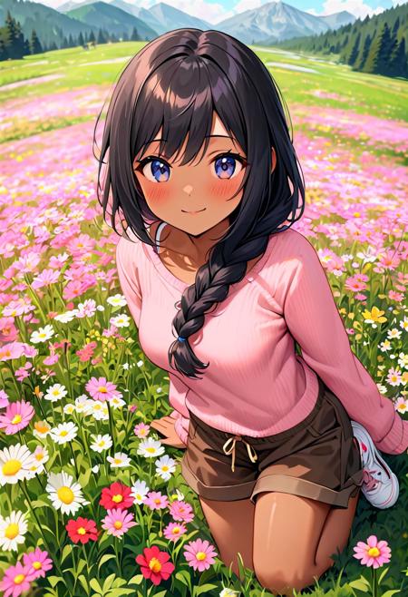 Brown Skin Anime girl
