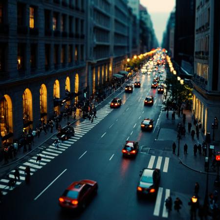 Tilt shift photography style XL + F1D