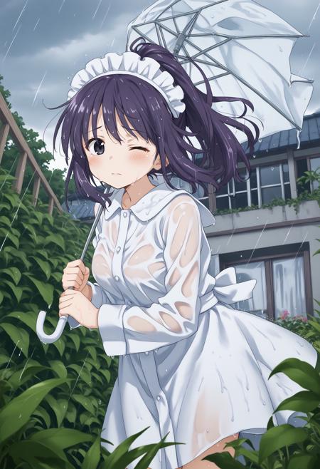 [SDXL&Pony] broken umbrella / inverted umbrella / 壊れた傘 / 折れた傘 / 逆さ傘