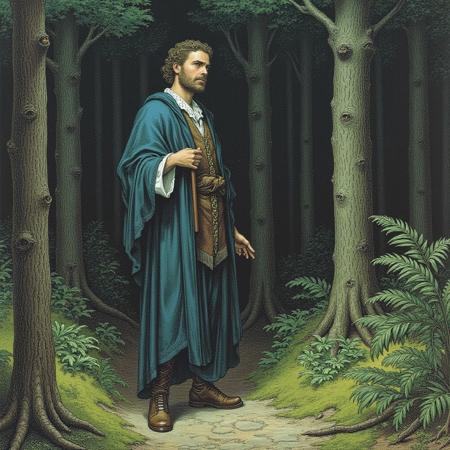 Gustave Dore Woodcut Style Flux-D