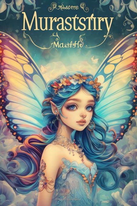 A poster style for a butterfly fairy - tangbohu 12