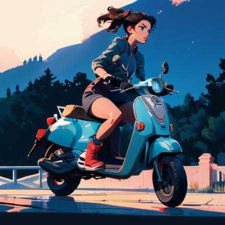 Driving Motor Scooter (Concept)