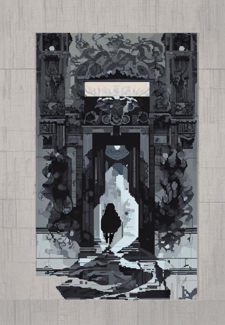 damage pixel art像素故障艺术