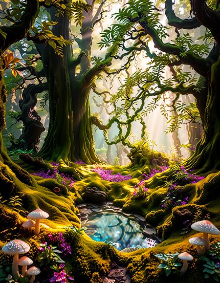 enchanted forest background