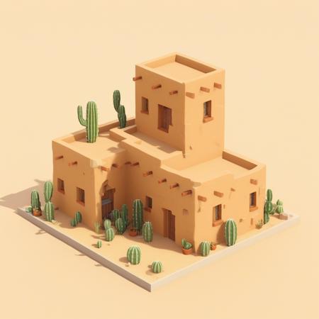 Desert Buildings (Isometric) [SDXL & SD1.5]