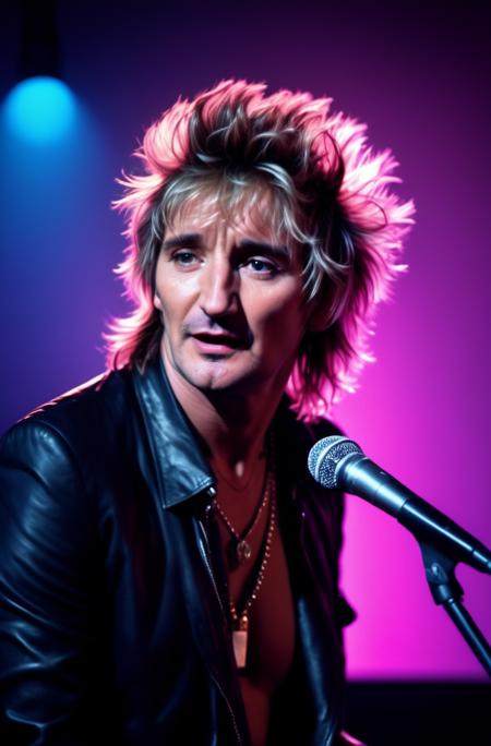 SDXL Rod Stewart 1980s