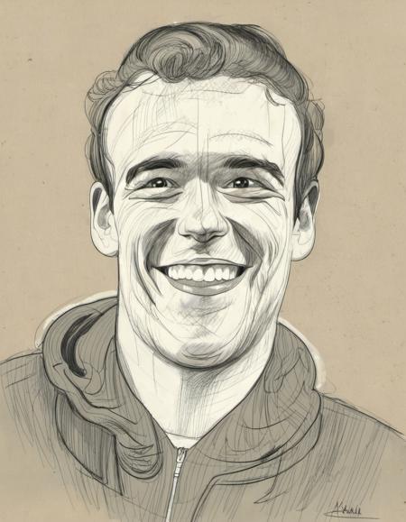 Portrait and animals sketches -  SDXL 1.0