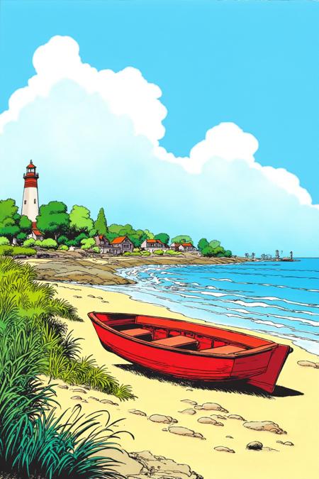 Spirou & Fantasio - Bande dessinée style (franco-belgian comic)