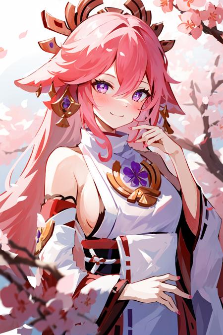 Yae Miko (Realistic + Anime) LoRA