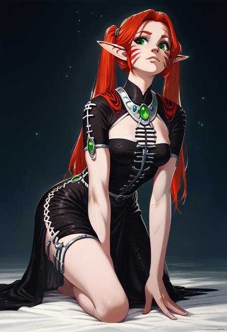 Farseer Macha / Eldar female / Eldar Armor (warhammer 40k) (fanart style)
