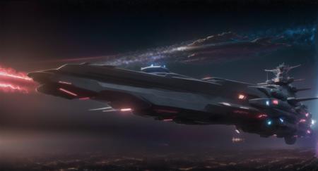 Space battleship (with bridge)