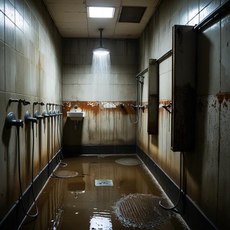 Prison shower background
