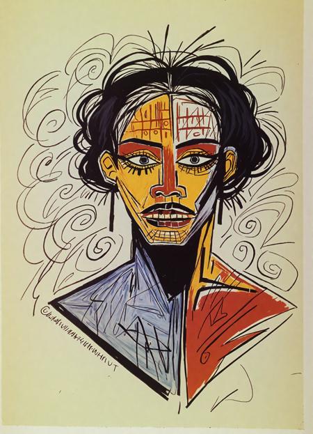 Artist Style Lora - Jean-Michel Basquiat版本v1.0 (ID: 787608)