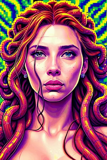 Pixel Art - trained with no data (animated gifs)