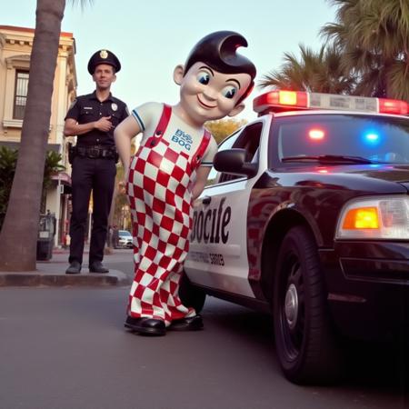 Bob The Big Boy mascot from Bob's Big Boy restaurants - FLUX LoRA