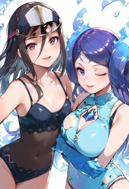 Xenoblade Chronicles 2 - Morag and Brighid (メレフ & カグツチ) PonyXL