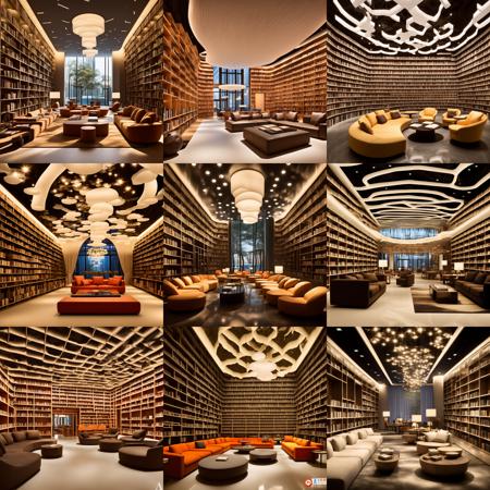 XSArchi_125图书馆+书房（家装）Library + Study (Home decoration)
