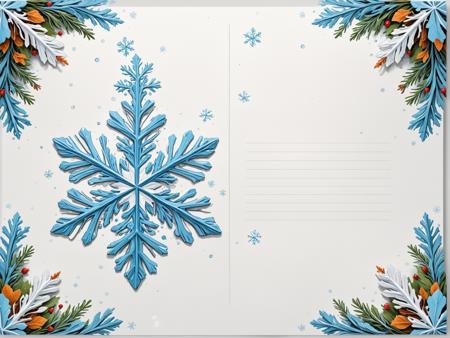 ? Christmas Postcard Template - Print your own generated X-mas card! ? [SDXL]