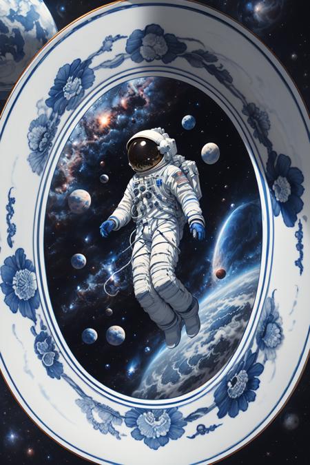 青花瓷宇宙 | Blue and White porcelain Universe | Chinese style Fantasy版本v1.0 (ID: 169462)