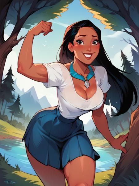 Pocahontas Disney Princess - SD 1.5 | XL PONY - by YeiyeiArt