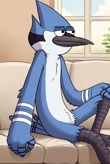 Mordecai (Regular Show) for PonyXl版本V1 (ID: 738234)