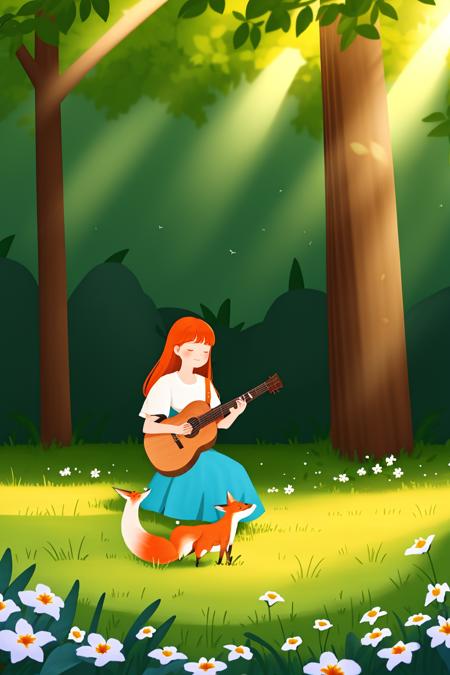 illustrations-summer flowers