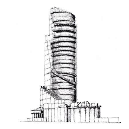 Architecture sketch style