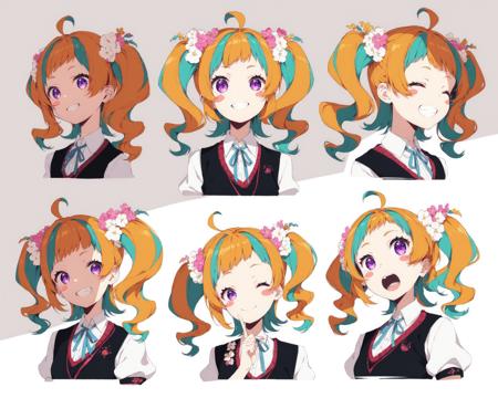 Expression Anime Character Sheet / PONY DIFFUSION