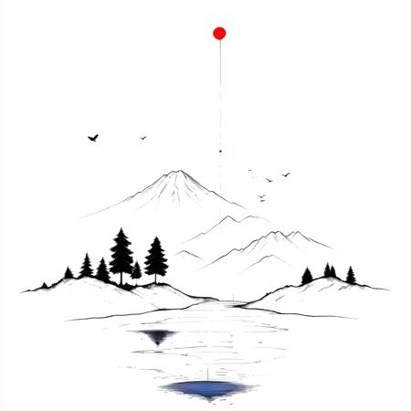 Minimalist Line Art (SDXL, Pony)版本SDXL (ID: 721599)