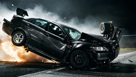 Car crash SDXL
