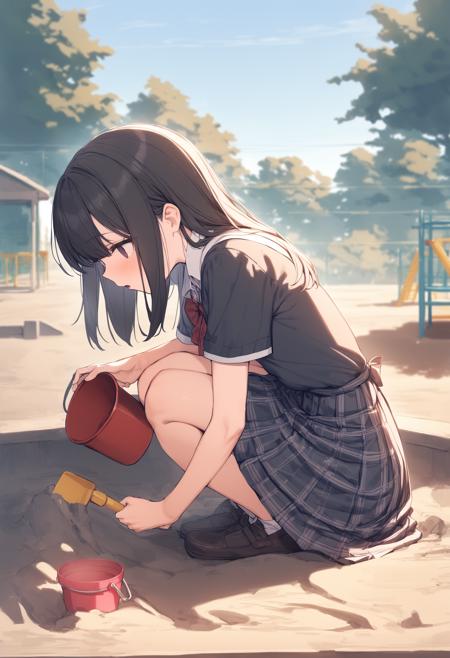 [SDXL&Pony] sand pit / 砂場