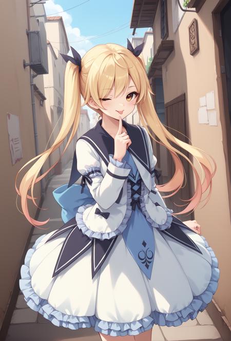 [costume]Renne Bright's frilled lo Dress From Kiseki series/  玲/蕾恩 布莱特 的褶边裙 轨迹系列版本v1.0 (ID: 672801)