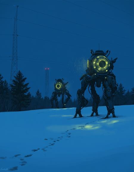 Rural Sci-fi - Digital Painting - Simon Stålenhag Style