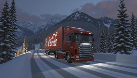 Scania Truck Coca Cola Christmas [Flux DoRa]
