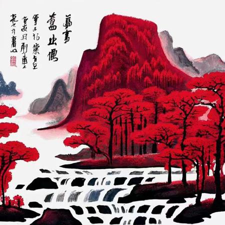 mountains-red