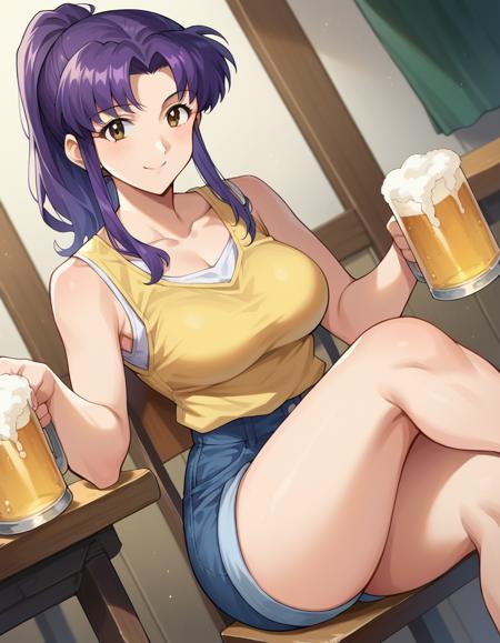 Misato Katsuragi (葛城 ミサト) - Neon Genesis Evangelion (新世紀エヴァンゲリオン)版本rebuild anime/booru (ID: 383699)