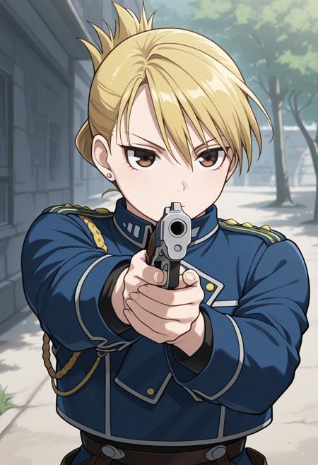 Riza Hawkeye - FullMetal Alchemist (Commission) - Pony + Illustrious版本Illustrious - 1.0 (ID: 1125254)