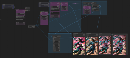 ComfyUI SDXL + LoRA + Upscale workflow版本v1.0 (ID: 367978)