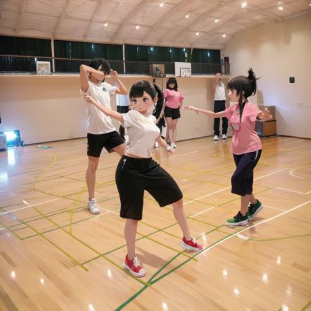 体育館 Japanese school gymnasium SD15