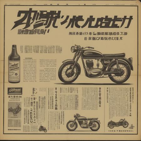 Old japanese newspaper style