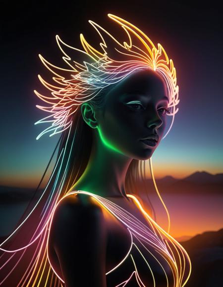 Neon Outline Style [SDXL]