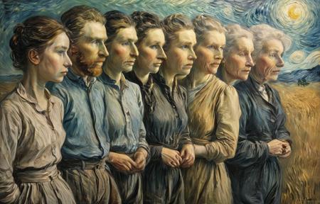 A multi face style, perhaps arranged according to age - tangbohu [SDXL] 55版本v1.0 (ID: 664006)