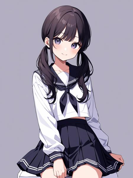 おさげ/low twintails