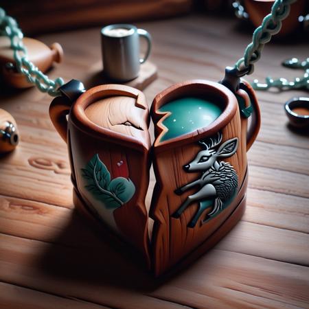 ? Split Heart Necklace PDXL ? - Custom broken heart necklace